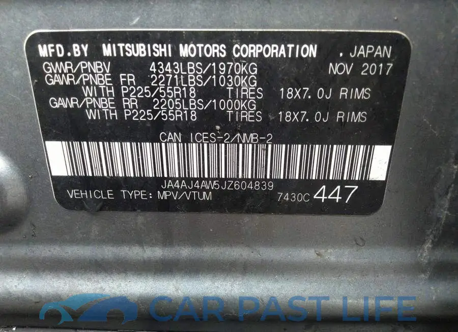 JA4AJ4AW5JZ604839# 9