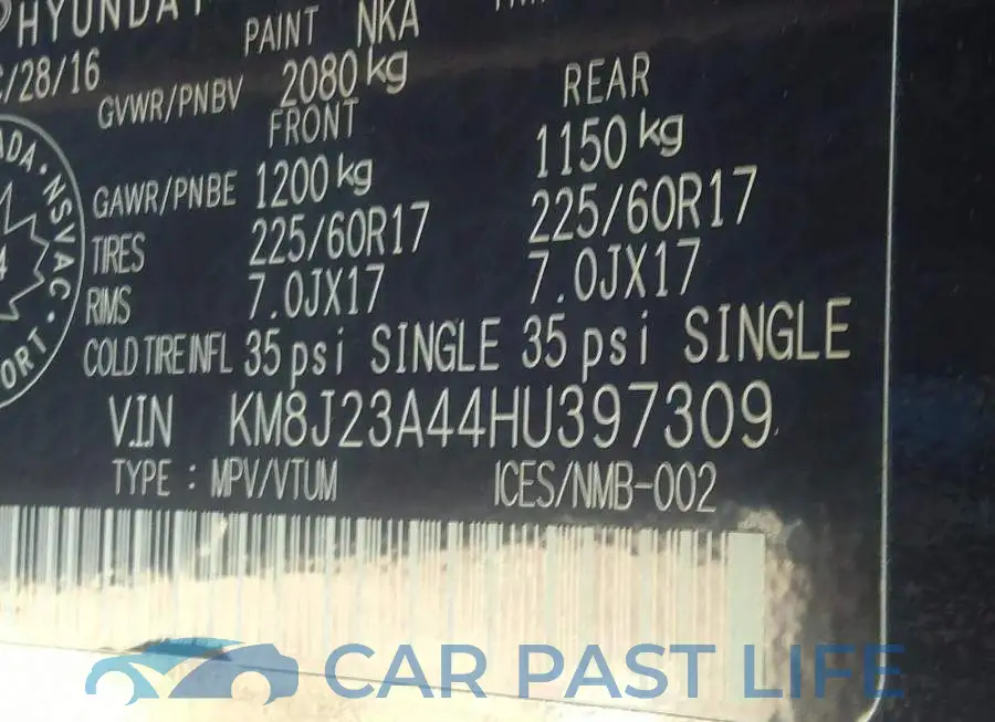 KM8J23A44HU397309# 9