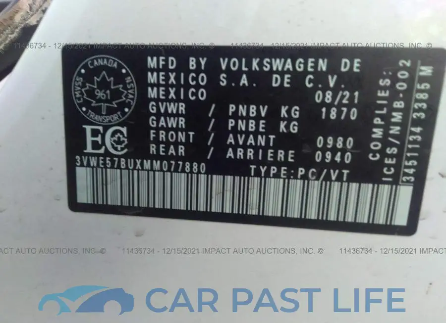 3VWE57BUXMM077880# 9