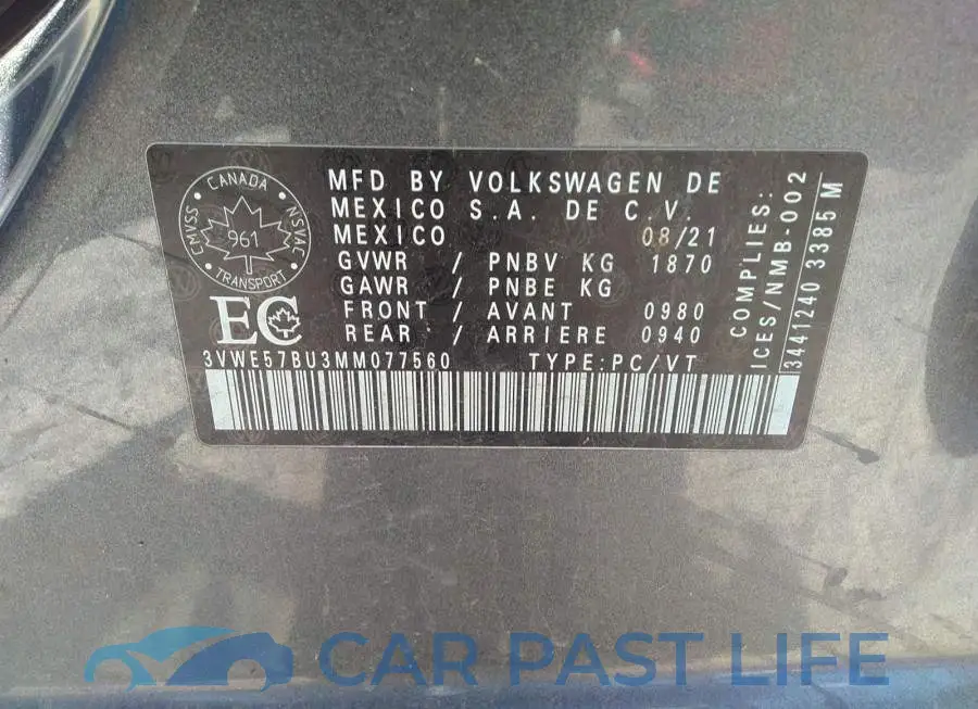 3VWE57BU3MM077560# 9