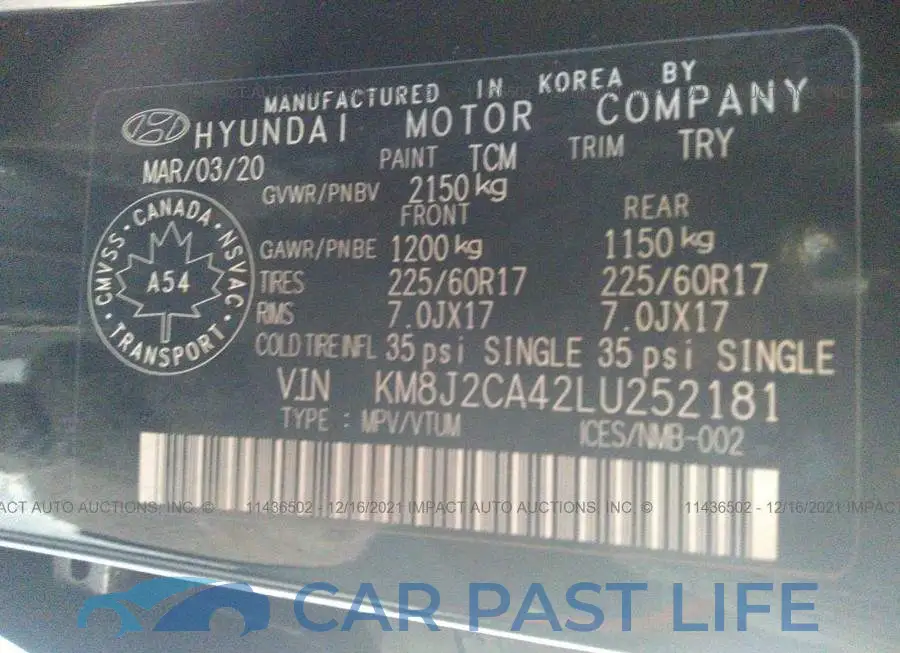 KM8J2CA42LU252181# 9