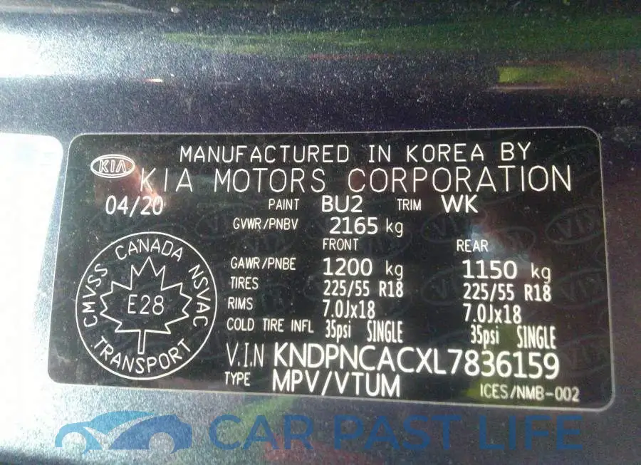 KNDPNCACXL7836159# 9