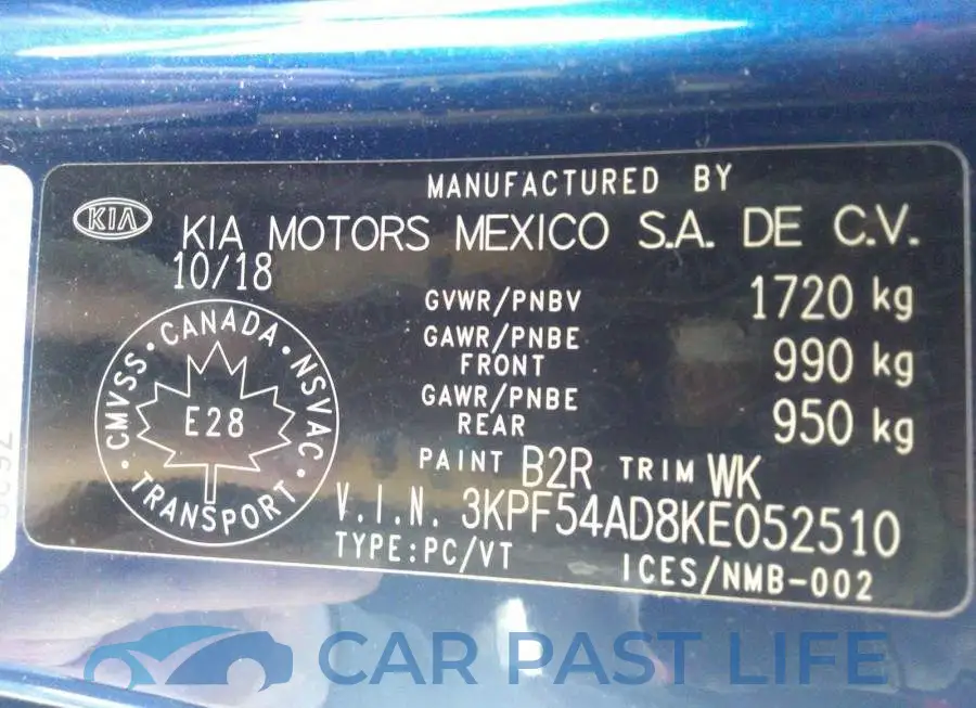 3KPF54AD8KE052510# 9