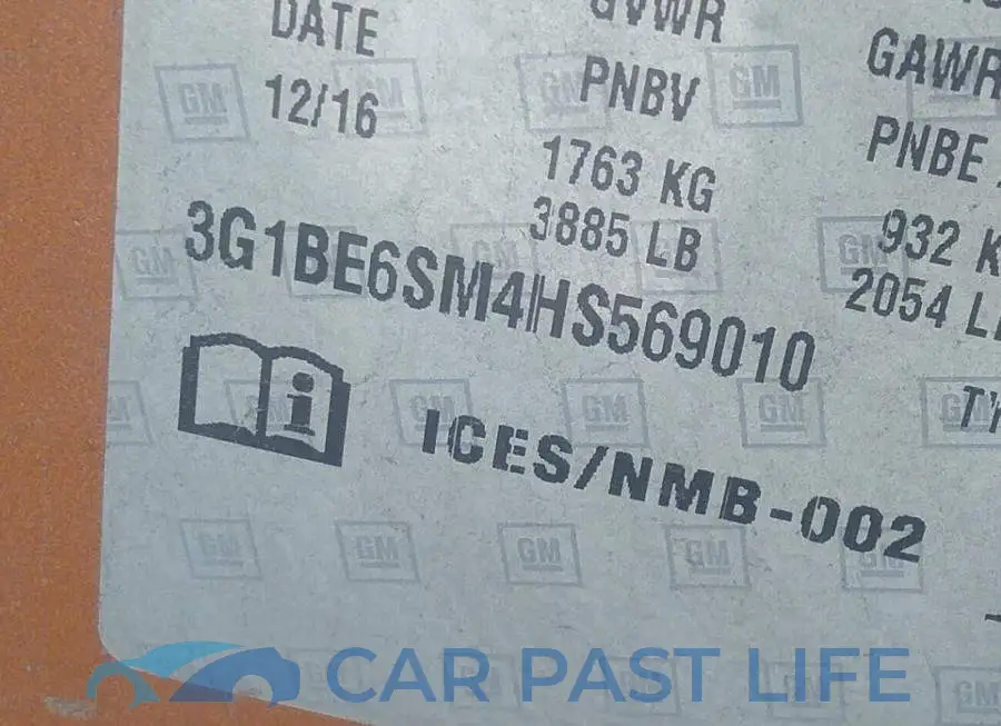 3G1BE6SM4HS569010# 9