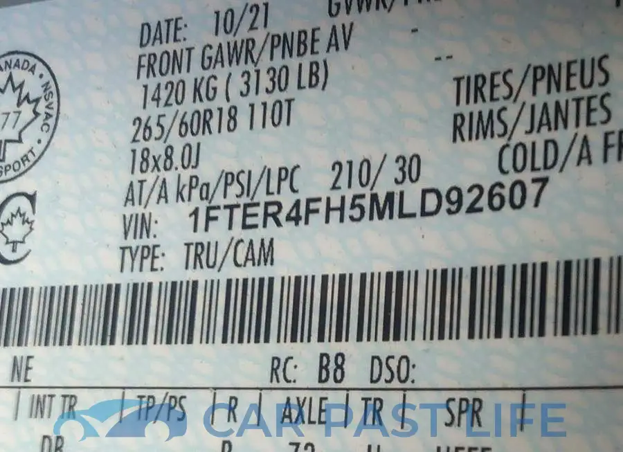 1FTER4FH5MLD92607# 9