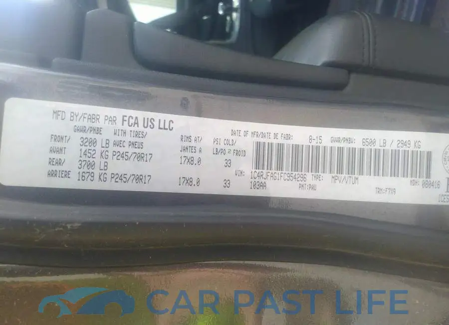 1C4RJFAG1FC954296# 9