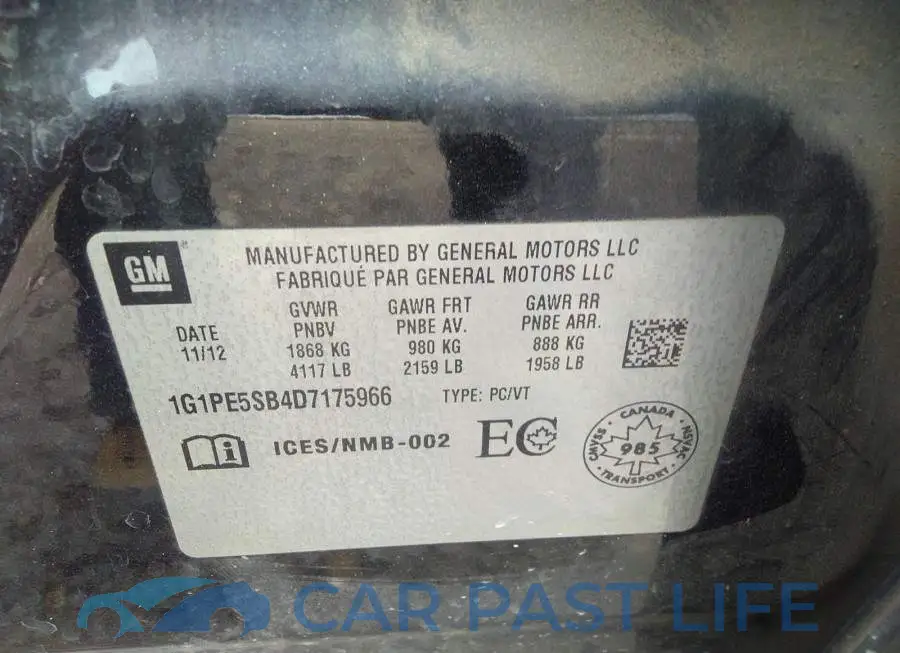 1G1PE5SB4D7175966# 9