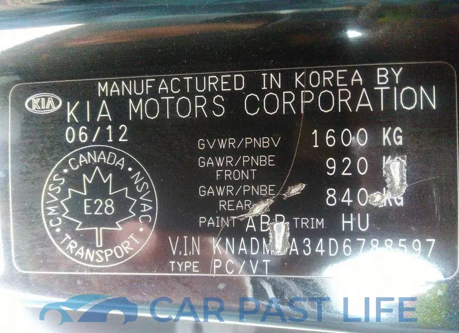 KNADM5A34D6788597# 9