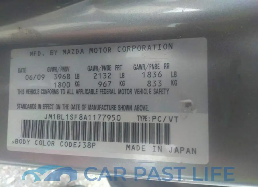 JM1BL1SF8A1177950# 9