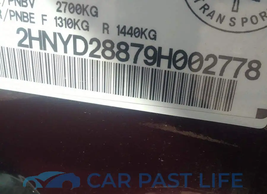 2HNYD28879H002778# 9