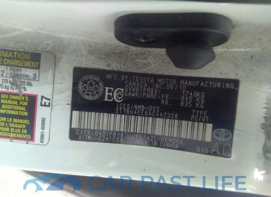 2T1BU4EE6AC442328# 9