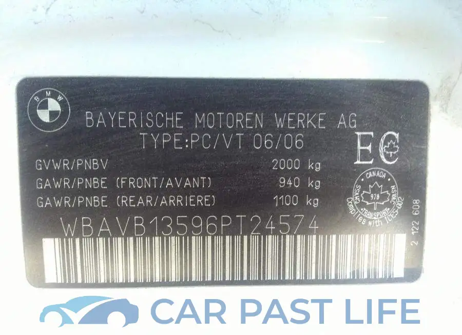 WBAVB13596PT24574# 9