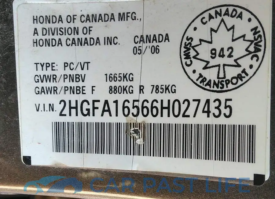 2HGFA16566H027435# 9