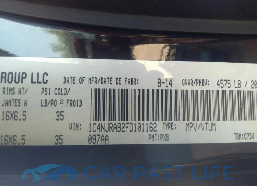 1C4NJRAB2FD101162# 9