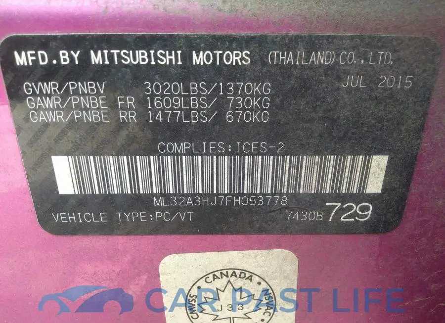 ML32A3HJ7FH053778# 9