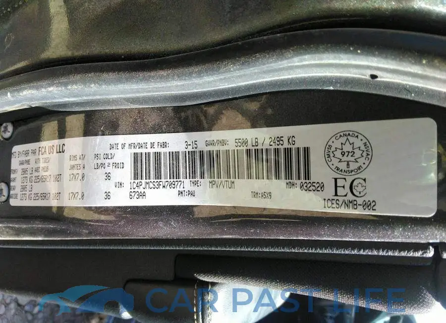 1C4PJMCS3FW709771# 9