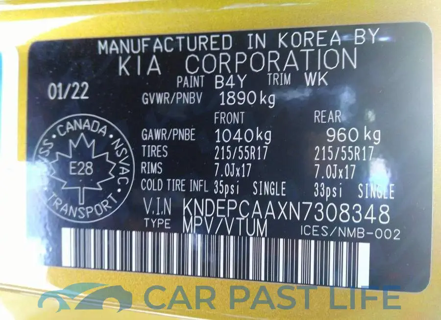 KNDEPCAAXN7308348# 9
