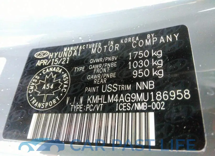 KMHLM4AG9MU186958# 9