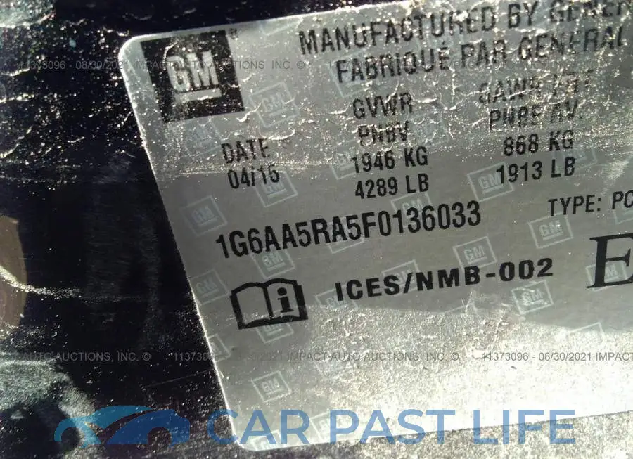 1G6AA5RA5F0136033# 9