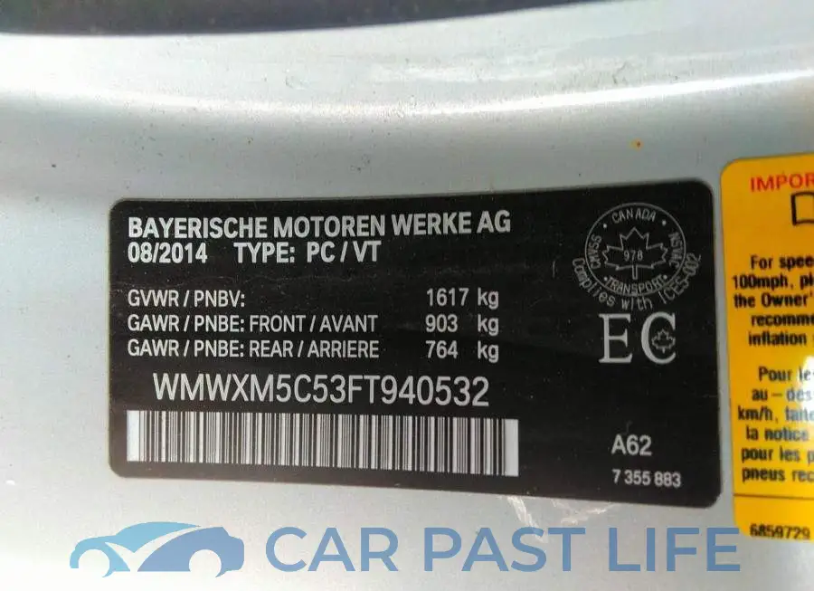 WMWXM5C53FT940532# 9