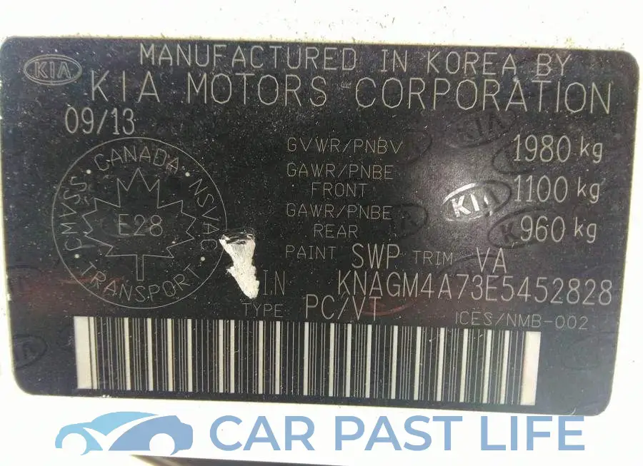 KNAGM4A73E5452828# 9