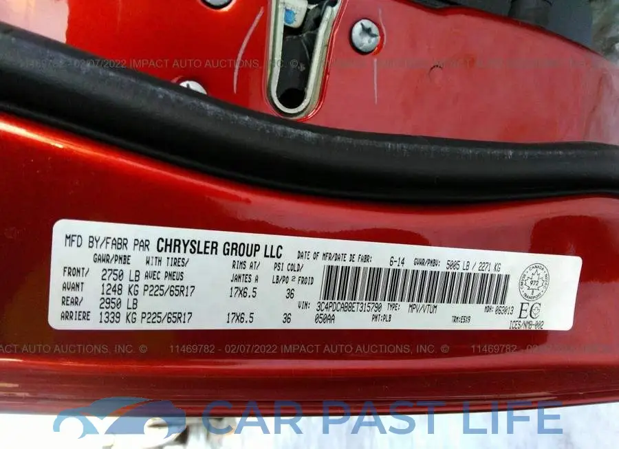 3C4PDCAB8ET315790# 9