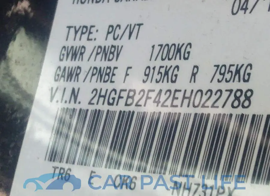 2HGFB2F42EH022788# 9