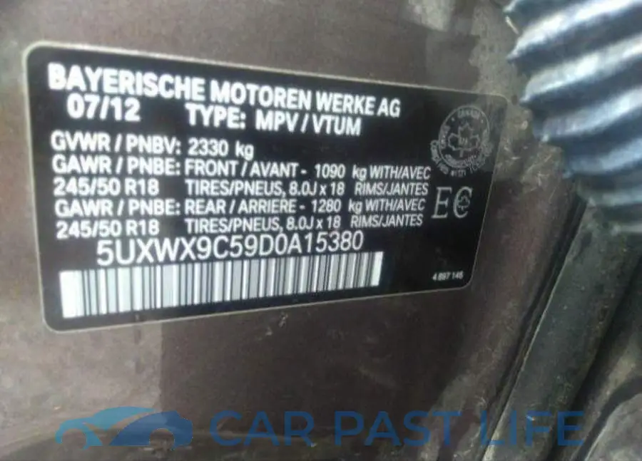 5UXWX9C59D0A15380# 10
