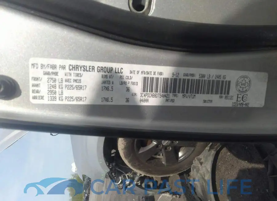 3C4PDCAB8DT540421# 9
