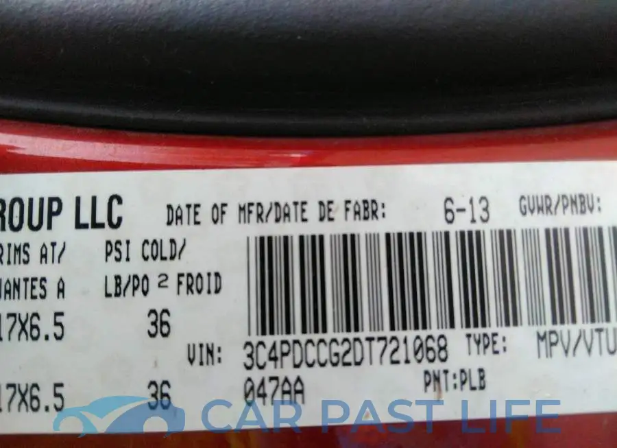 3C4PDCCG2DT721068# 9