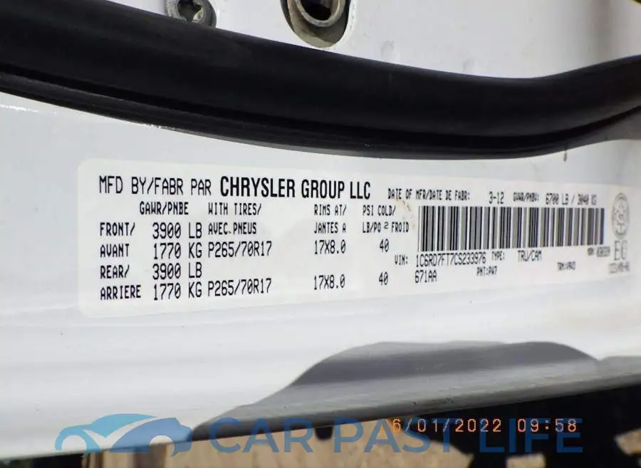 1C6RD7FT7CS233976# 8
