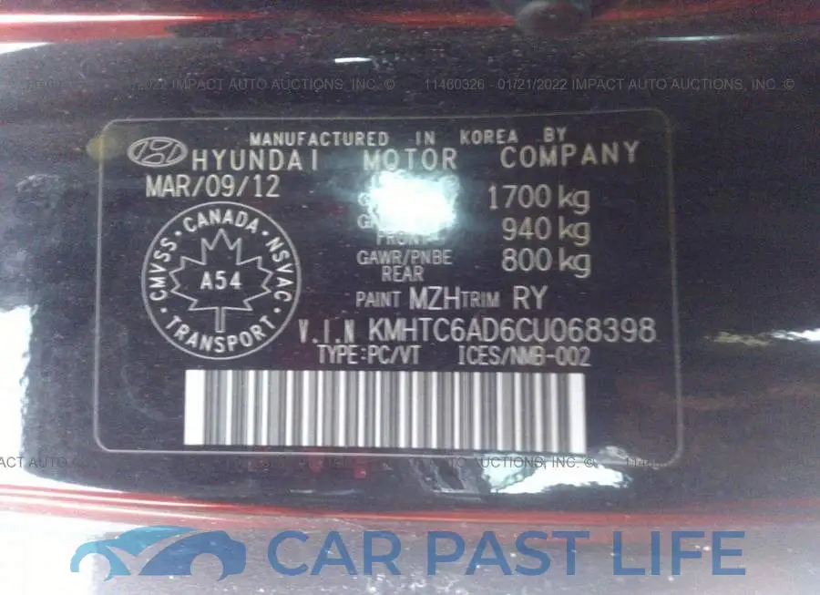 KMHTC6AD6CU068398# 9