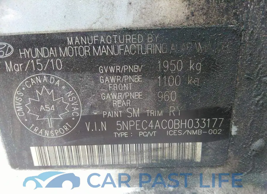 5NPEC4AC0BH033177# 9