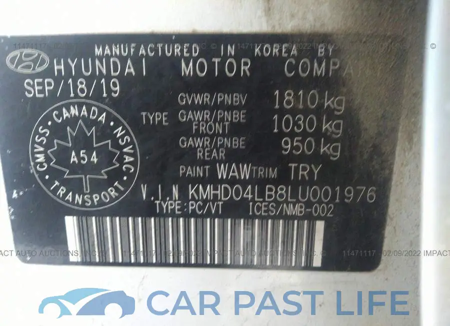 KMHD04LB8LU001976# 9