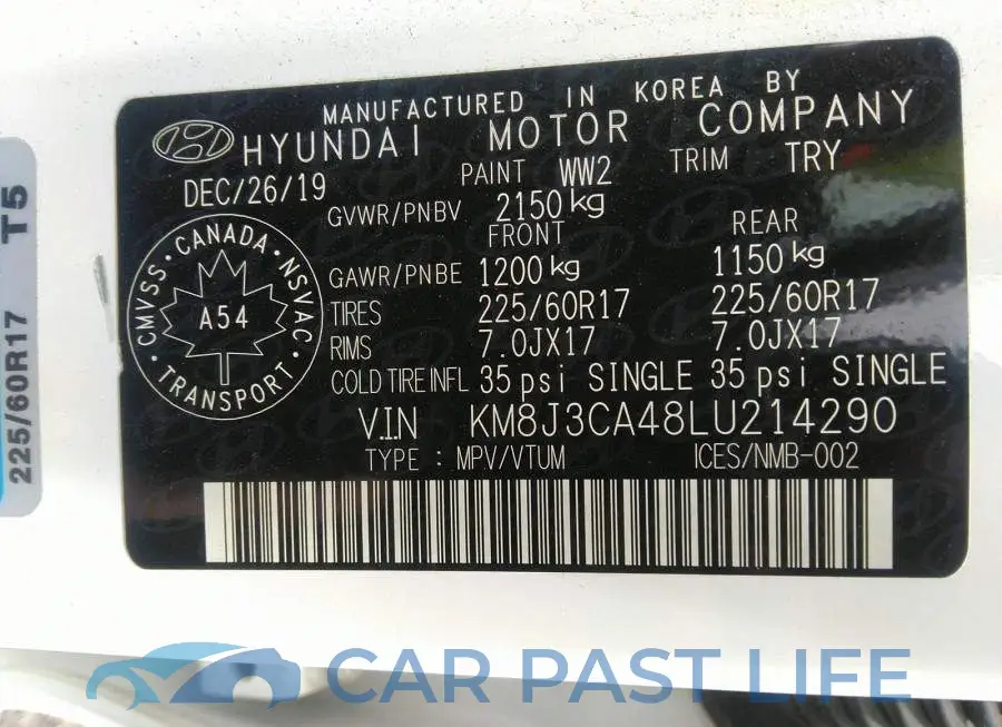 KM8J3CA48LU214290# 9