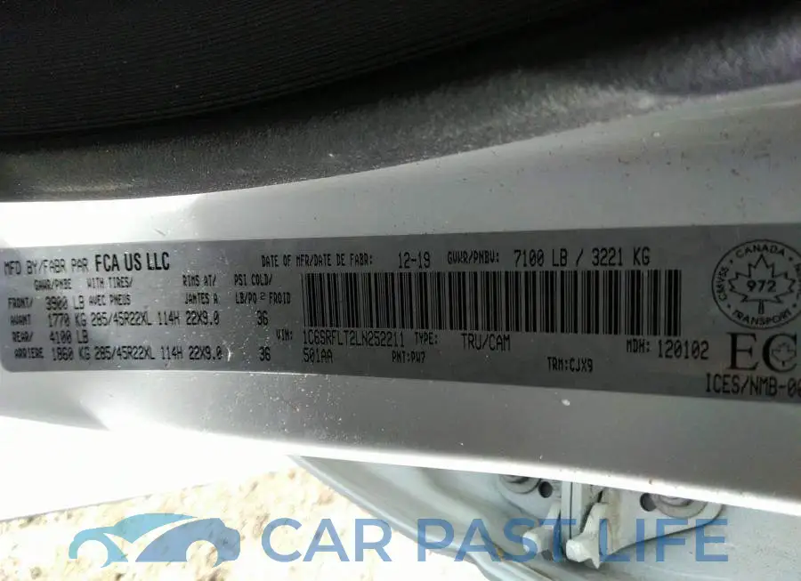 1C6SRFLT2LN252211# 9
