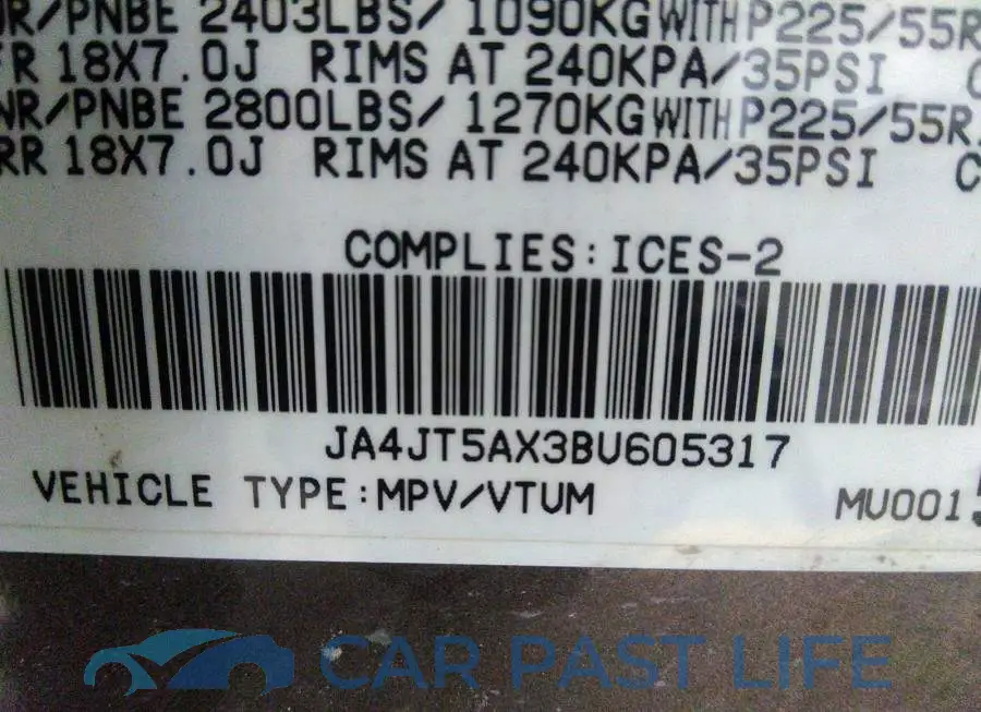 JA4JT5AX3BU605317# 9