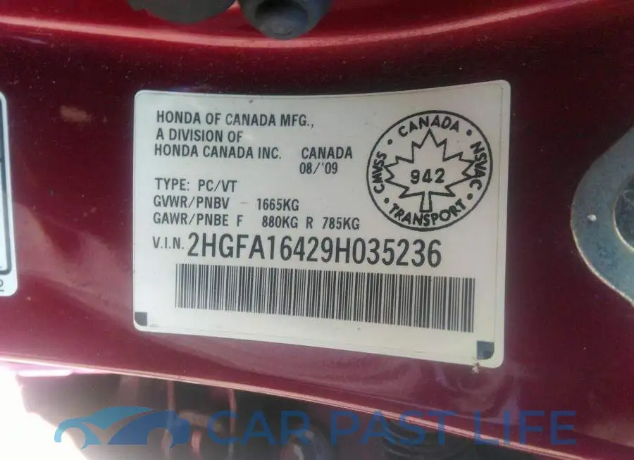 2HGFA16429H035236# 9