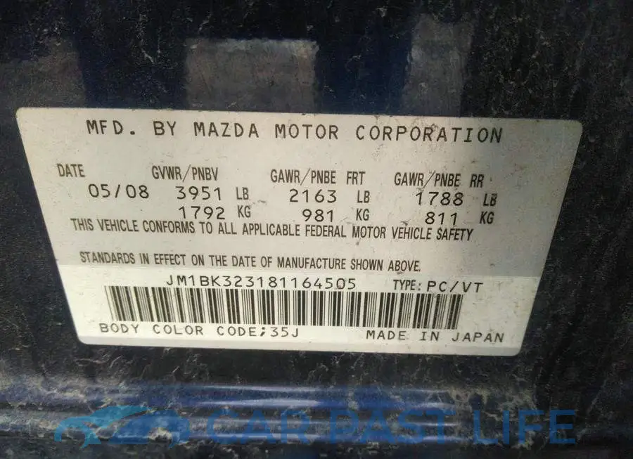 JM1BK323181164505# 9