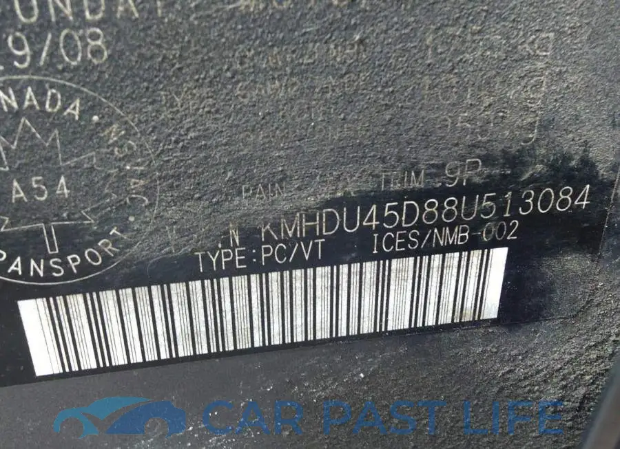 KMHDU45D88U513084# 9