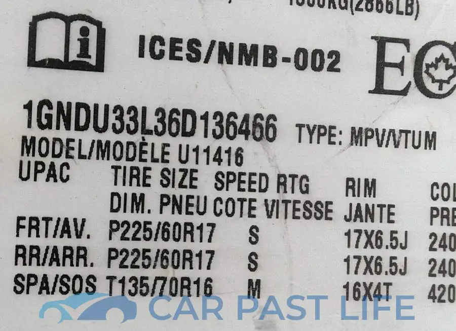 1GNDU33L36D136466# 9