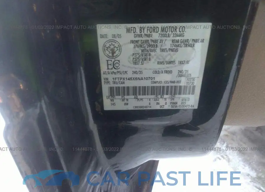 1FTPX145X6NA10701# 9