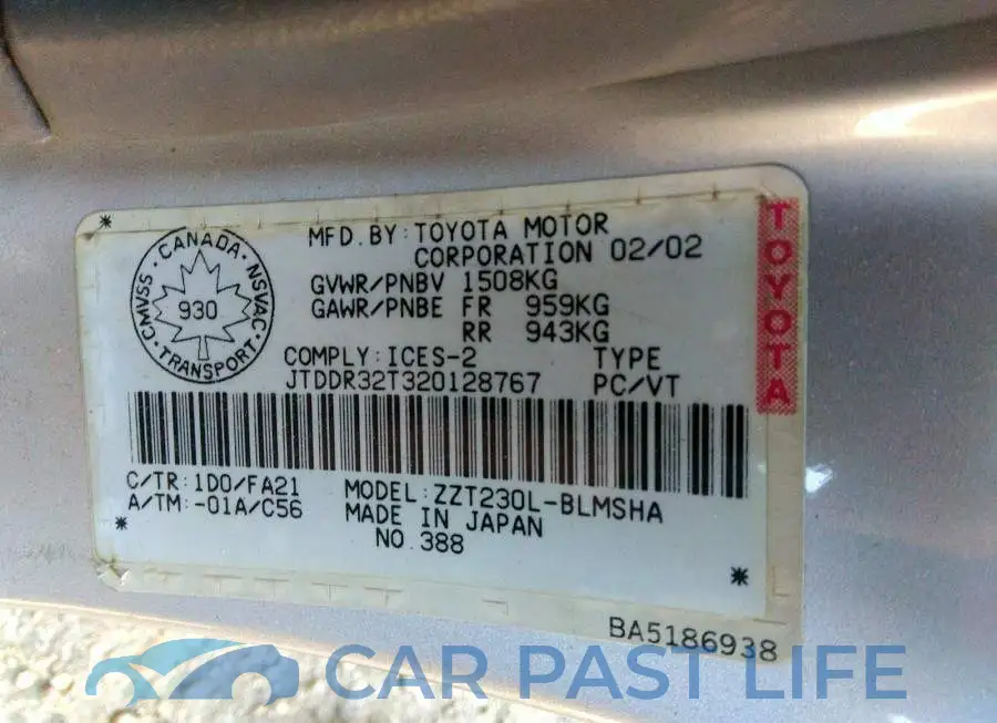 JTDDR32T320128767# 9