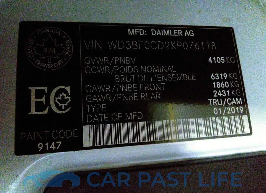 WD3BF0CD2KP076118# 9