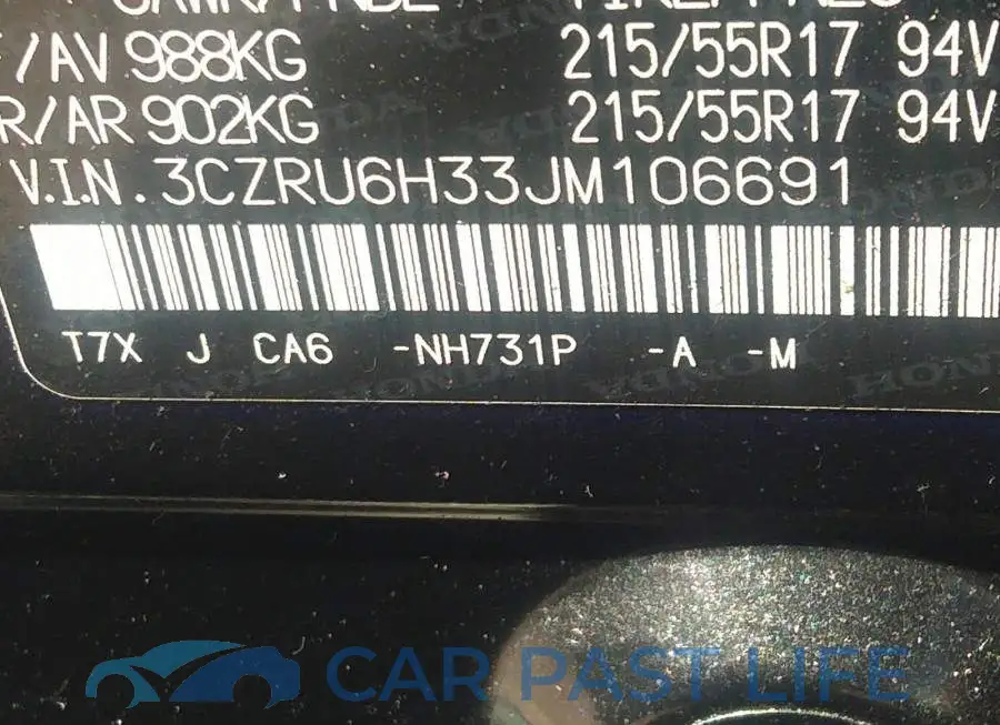 3CZRU6H33JM106691# 9