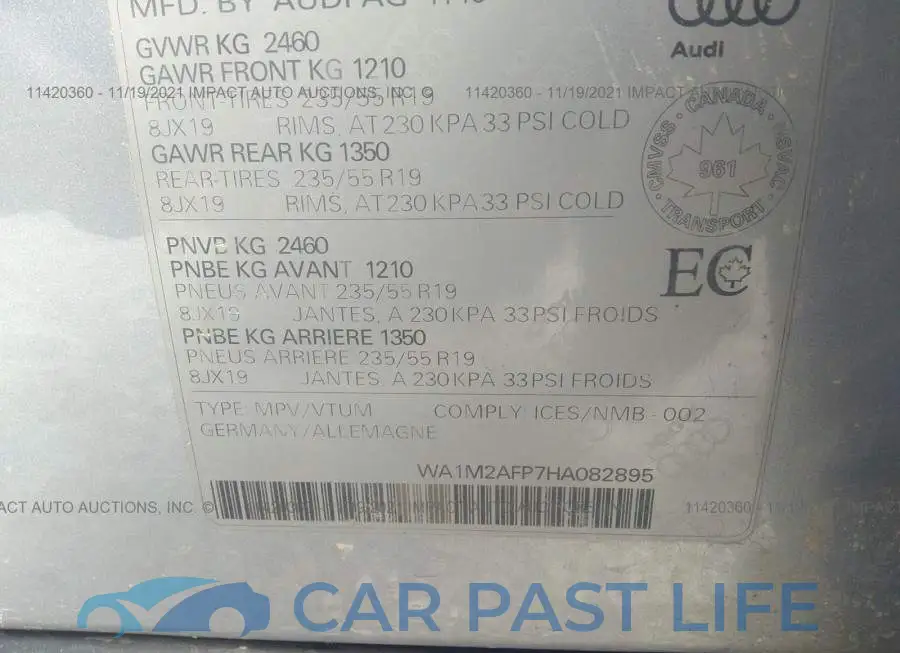 WA1M2AFP7HA082895# 9
