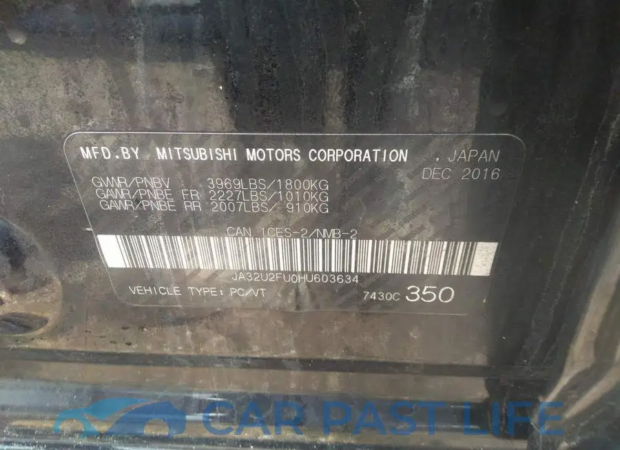JA32U2FU0HU603634# 9
