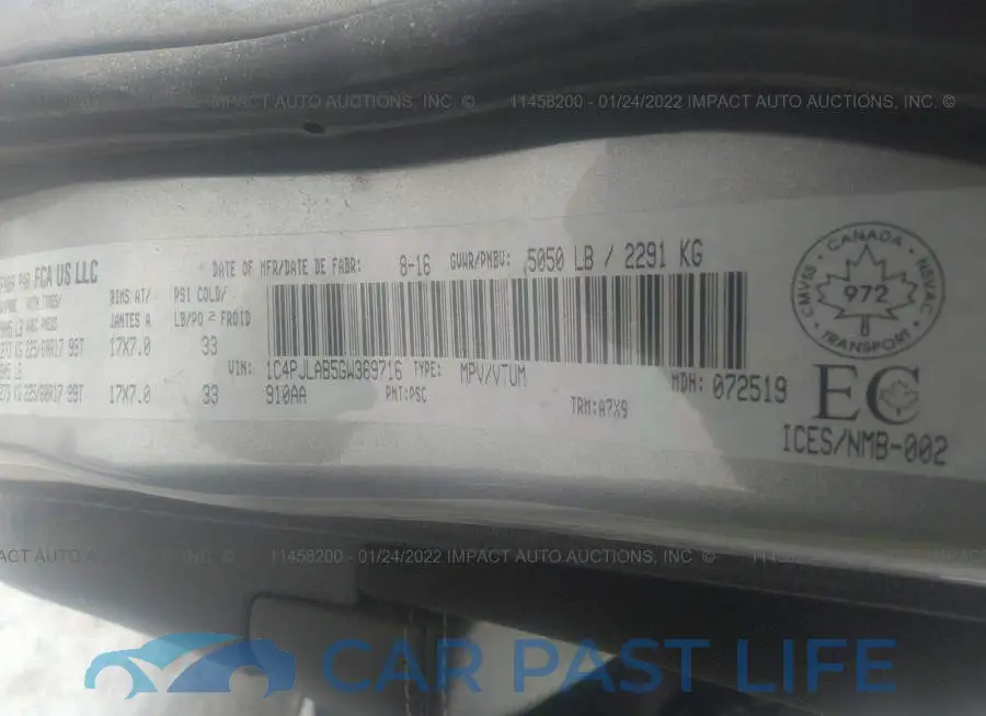 1C4PJLAB5GW369716# 9