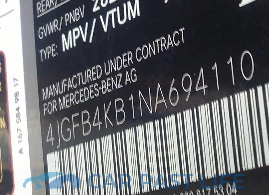 4JGFB4KB1NA694110# 9