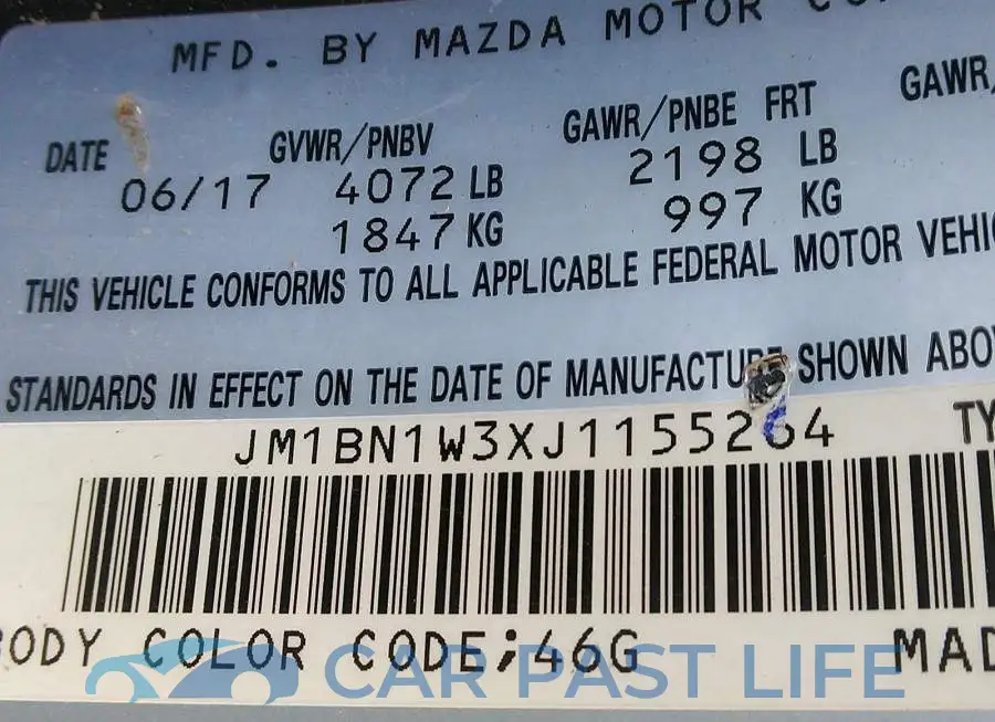JM1BN1W3XJ1155264# 9